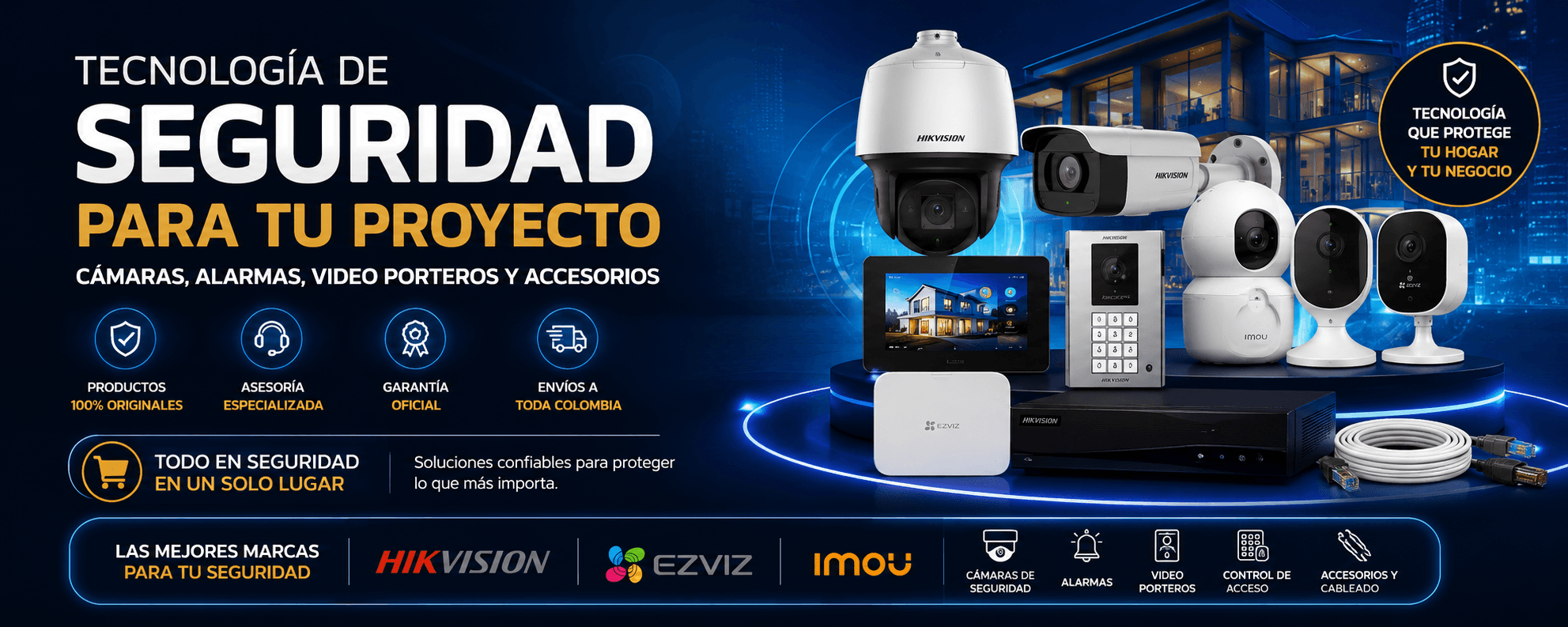 Asegúrate Colombia: cámaras de seguridad, domótica y videovigilancia para hogar y empresa